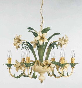 Casa Padrino Barock Kronleuchter  68 x H. 55 cm 6-flammig - Handgefertigte Leuchte aus Italien - Barock Leuchten
