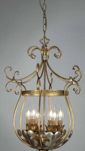 Casa Padrino Barock Kronleuchter  70 x H. 50 cm 6-flammig - Handgefertigte Leuchte aus Italien - Barock Leuchten