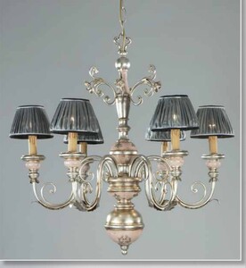 Casa Padrino Barock Kronleuchter  70 x H. 70 cm 6-flammig - Handgefertigte Leuchte aus Italien - Barock Leuchten