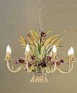 Casa Padrino Barock Kronleuchter  76 x H. 56 cm 8-flammig - Handgefertigte Leuchte aus Italien - Barock Leuchten
