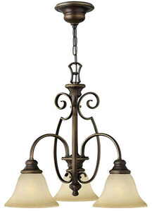 Casa Padrino Barock Kronleuchter Antik Bronze / Vintage Alabaster  57,1 x H. 53,3 cm - Wohnzimmer Leuchten im Barockstil