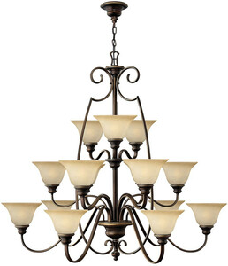 Casa Padrino Barock Kronleuchter Antik Bronze / Vintage Alabaster  119,4 x H. 109,2 cm - Prunkvoller Kronleuchter mit eleganten Kunstglas Lampenschirmen - Barock M�bel