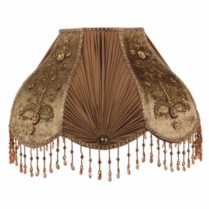 Casa Padrino Barock Lampenschirm Braun 22 cm - Barock Deko Accessoires