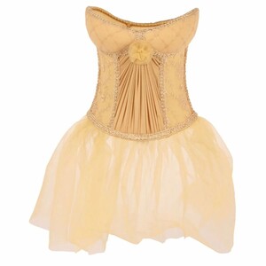 Casa Padrino Barock Lampenschirm in Damenkleid Form Gold H. 19 cm