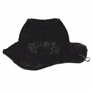 Casa Padrino Barock Lampenschirm in Damenhut Form Schwarz 38 cm - Barock Deko