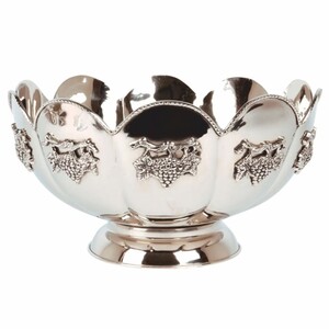 Casa Padrino Barock Messing Weink�hler Silber  41 cm - Barock Champagnerk�hler