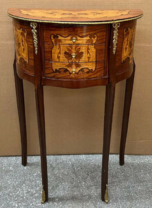 Casa Padrino Barock Nachtkommode Braun Intarsien / Gold - Handgefertigte Barockstil Kommode mit 3 Schubladen - Barock M�bel - Schlafzimmer M�bel im Barockstil - Edel & Prunkvoll