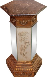 Casa Padrino Barock Sule Antik Gold / Braun  84 x 51 cm - Antik Stil Sule - Limited Edition