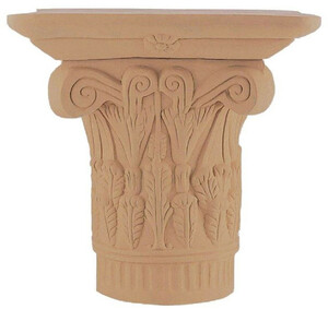 Casa Padrino Barock Sule Terracotta 80 x 80 x H. 73 cm - Handgefertigte Keramik Deko Sule - Barock Garten Terrassen Deko