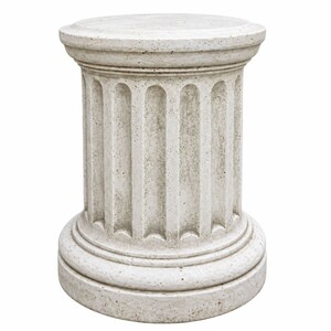 Casa Padrino Barock Sockel Wei�  47 x H. 58 cm - Garten & Terrassen Deko Accessoires - Made in Italy