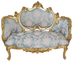 Casa Padrino Barock Sofa Trkis / Rosa / Gold - Handgefertigtes Wohnzimmer Sofa im Barockstil - Wohnzimmer Mbel im Barockstil - Antik Stil Mbel - Prunkvolle Barock Mbel - Barock Einrichtung