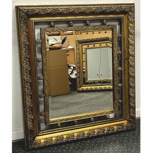 Casa Padrino Barock Spiegel Antik Gold H. 97 cm - Barockstil M�bel