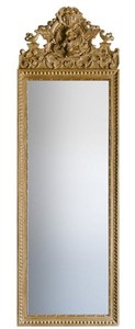 Casa Padrino Barock Spiegel Gold 58 x H. 180 cm - Prunkvoller Wandspiegel mit wundersch�nen Verzierungen