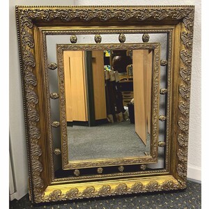 Casa Padrino Barock Spiegel Antik Gold H. 87 cm - Barockstil M�bel