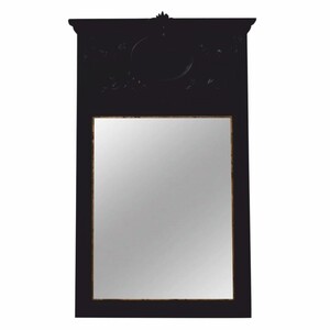 Casa Padrino Barock Spiegel Schwarz H. 102 cm - Barockstil M�bel