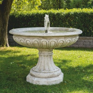 Casa Padrino Barock Springbrunnen Wei�  150 x H. 115 cm - Made in Italy