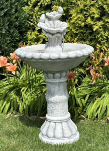 Casa Padrino Barock Springbrunnen Grau  63 x H. 109 cm
