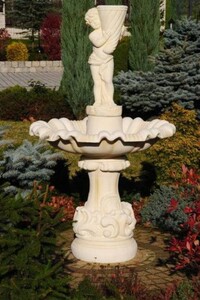 Casa Padrino Barock Springbrunnen Sandfarben  100 x H. 167 cm