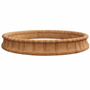 Casa Padrino Barock Springbrunnen Umrandung Braun  280 x H. 35 cm