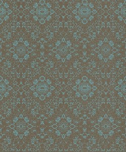 Casa Padrino Barock Tapete Grau / Petrol 10,05 x 0,53 m - Textiltapete im Barockstil