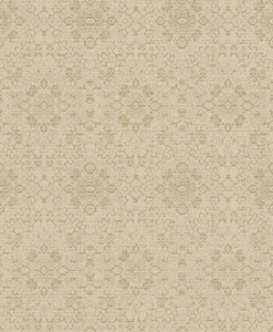 Casa Padrino Barock Tapete Beige / Gold 10,05 x 0,53 m - Textiltapete im Barockstil