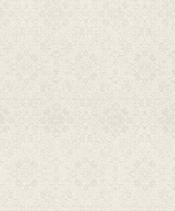 Casa Padrino Barock Tapete Wei� / Creme 10,05 x 0,53 m - Textiltapete im Barockstil