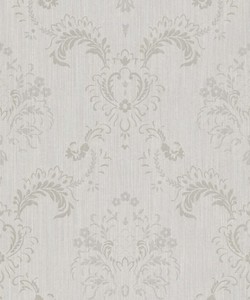 Casa Padrino Barock Textiltapete Grau 10,05 x 0,53 m - Hochwertige Wohnzimmer Tapete im Barockstil