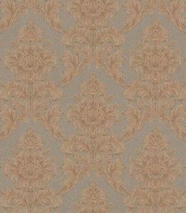 Casa Padrino Barock Textiltapete Braun / Taupe 10,05 x 0,53 m - Tapete im Barockstil