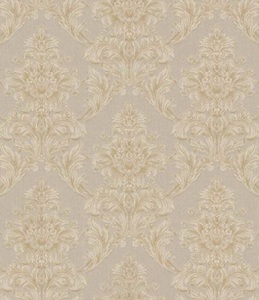 Casa Padrino Barock Textiltapete Beige / Creme / Grau 10,05 x 0,53 m - Tapete im Barockstil