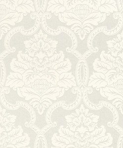 Casa Padrino Barock Textiltapete Wei� 10,05 x 0,53 m - Barock Tapete - Deko Accessoires