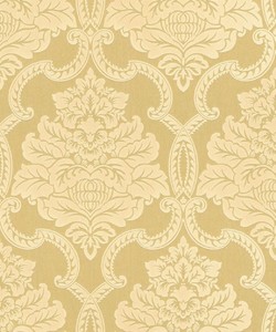Casa Padrino Barock Textiltapete Gold / Creme 10,05 x 0,53 m - Barock Tapete - Deko Accessoires