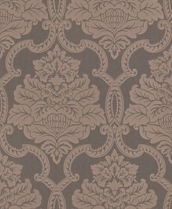 Casa Padrino Barock Textiltapete Grau / Rosa 10,05 x 0,53 m - Barock Tapete - Deko Accessoires