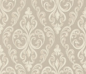 Casa Padrino Barock Textiltapete Beige / Creme 10,05 x 0,53 m - Hochwertige Wohnzimmer Tapete