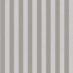 Casa Padrino Barock Textiltapete Grau / Silber 10,05 x 0,53 m - Barock Tapete mit Streifen