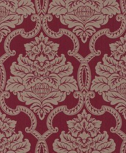 Casa Padrino Barock Textiltapete Rot 10,05 x 0,53 m - Barock Tapete - Deko Accessoires