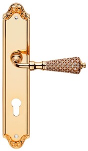 Casa Padrino Barock Trgriff Set mit Swarovski Kristallglas H. 27,5 cm - Made in Italy