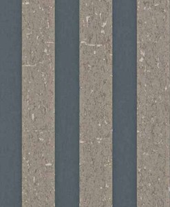 Casa Padrino Barock Vliestapete mit Streifen Grau / Braun 10,05 x 0,53 m - Deko Accessoires