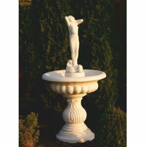 Casa Padrino Barock Vogeltr�nke Brunnen Frau Sandfarben  79 x H. 156 cm