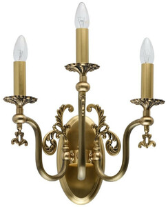 Casa Padrino Luxus Barock Wandleuchte Antik Bronzefarben 39 x 39 x H. 24 cm - Elegante Wohnzimmer Wandlampe im Barockstil - Barock Leuchten