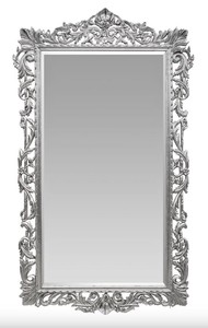 Casa Padrino Barock Wandspiegel Silber 115 x H. 202 cm - Barockstil Spiegel Antik Stil M�bel