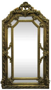 Casa Padrino Barock Wandspiegel Gold 115 x H. 215 cm - Prunkvoller Barock Spiegel mit wundersch�nen Verzierungen - M�bel im Barockstil