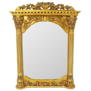 Casa Padrino Barock Wandspiegel Gold 90 x H. 115 cm - Barockstil Spiegel Antik Stil M�bel