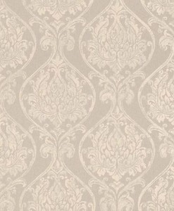 Casa Padrino Barock Wohnzimmer Tapete Creme / Beige 10,05 x 0,53 m - Hochwertige Textiltapete im Barockstil