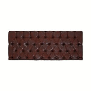 Casa Padrino Chesterfield Leder Bett-Kopfteil Rotbraun 200 x H. 140 cm - Chesterfield Echtleder Hotel & Schlafzimmer M�bel