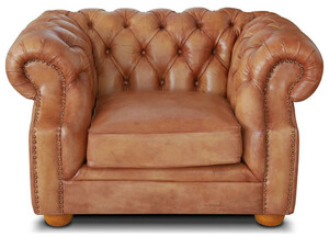 Casa Padrino Luxus Chesterfield Leder Sessel 125 x 100 x H. 80 cm - Verschiedene Farben - Echtleder Wohnzimmer Sessel - Chesterfield Wohnzimmer Mbel