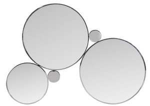 Casa Padrino Designer Wandspiegel Silber 167 x H. 121 cm - Edelstahl Spiegel - Luxus Wohnzimmer Spiegel