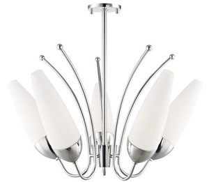 Casa Padrino Designer Kronleuchter Silber / Wei�  69 x H. 43 cm - Moderner Kronleuchter - Luxus Qualit�t