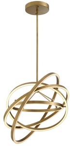 Casa Padrino Luxus LED Kronleuchter Antik Messingfarben  90 x H. 102 cm - Moderner verstellbarer Wohnzimmer Kronleuchter - Luxus Qualit�t