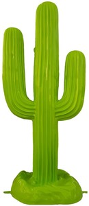 Casa Padrino Designer Skulptur Kaktus Gr�n 84 x H. 185 cm - Wetterbest�ndige Gartendeko