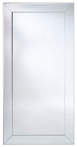 Casa Padrino Luxus Spiegel mit Aluminiumrahmen 100 x H. 200 cm - Garderobenspiegel - Wohnzimmer Spiegel - Schlafzimmer Spiegel - Luxus Qualit�t